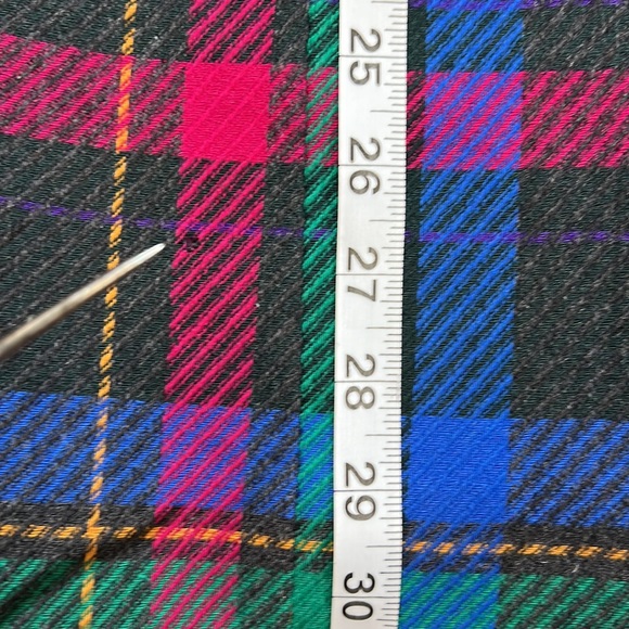 Pendleton Blazer Fuscia pink, charcoal gray, green, & blue plaid Wool Blazer - Picture 16 of 16